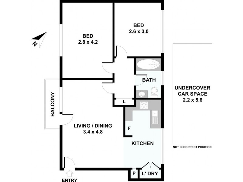 1/65 Harrow Road, Auburn NSW 2144 Floorplan