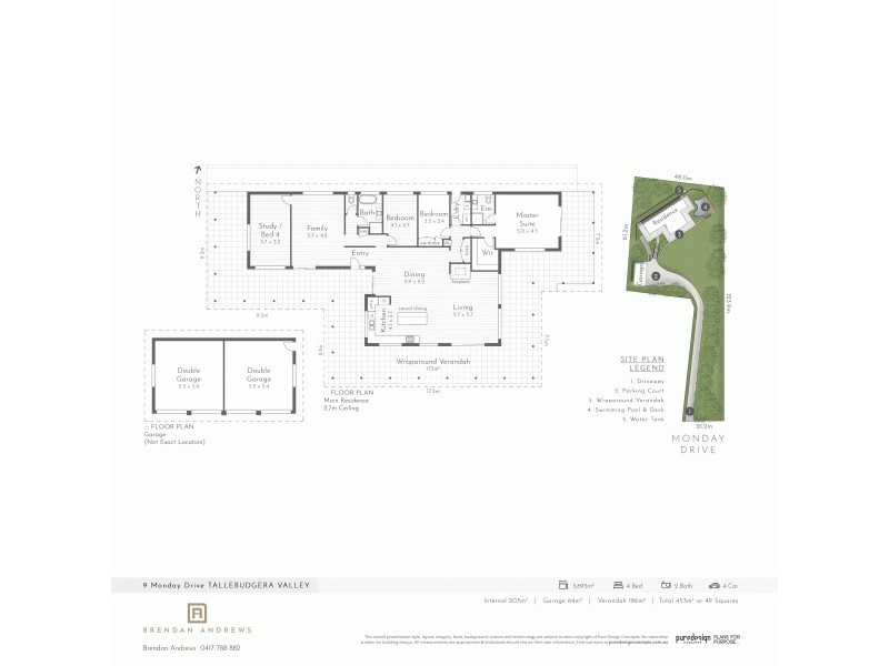 9 Monday Drive, Tallebudgera Valley QLD 4228 Floorplan