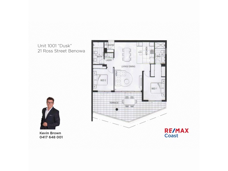 1001/21 Ross Street, Benowa QLD 4217 Floorplan