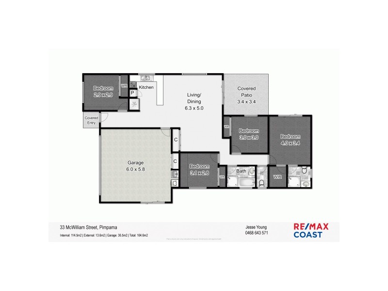 33 McWilliam Street, Pimpama QLD 4209 Floorplan
