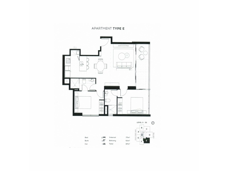 2705/2663 Gold Coast Highway, Broadbeach QLD 4218 Floorplan