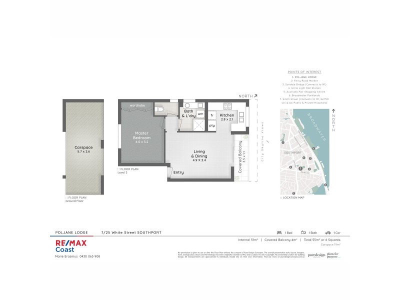 7/25 White Street, Southport QLD 4215 Floorplan