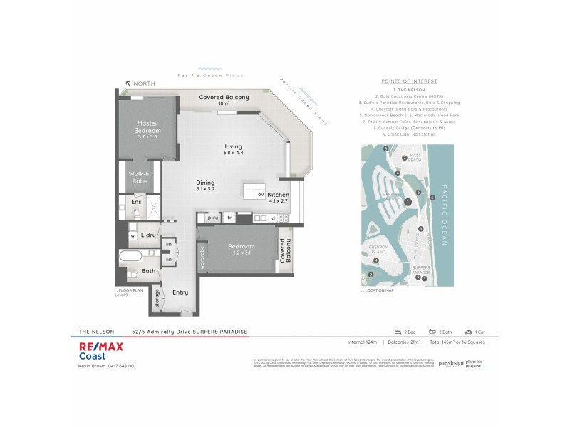 52/5 Admiralty Drive, Surfers Paradise QLD 4217 Floorplan