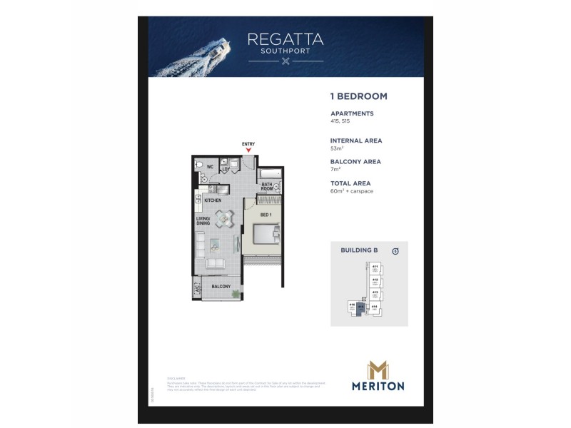 415/6 Aqua Street, Southport QLD 4215 Floorplan