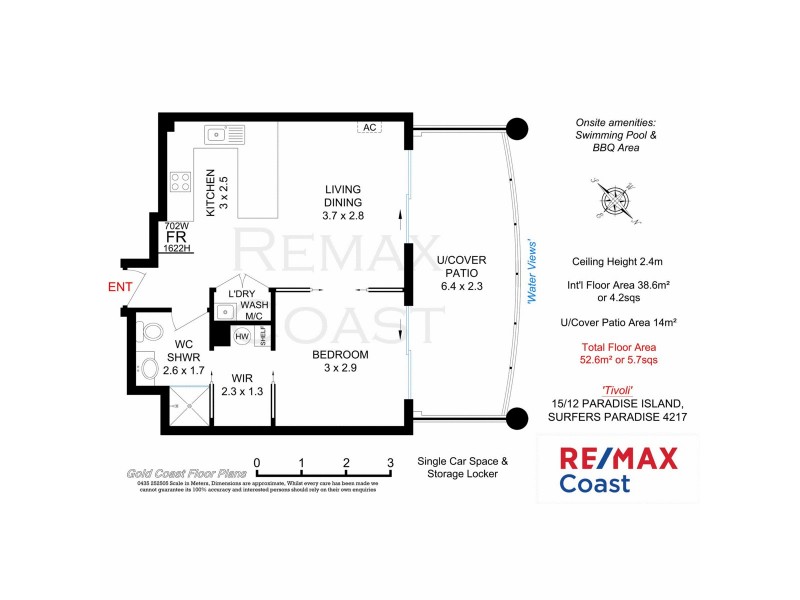 15/12 Paradise Island, Surfers Paradise QLD 4217 Floorplan