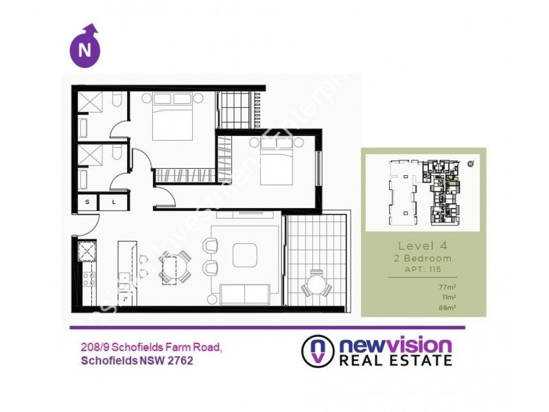 208/9 Schofields Farm Road, Schofields NSW 2762 Floorplan