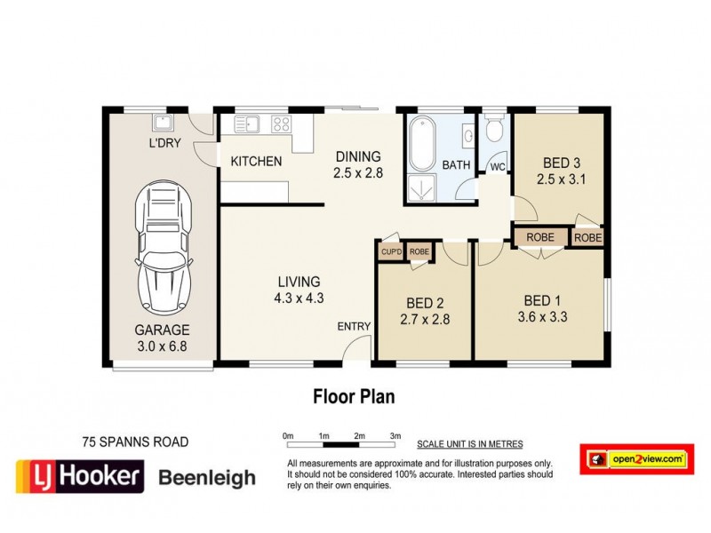 75 Spanns Road, Beenleigh QLD 4207 Floorplan