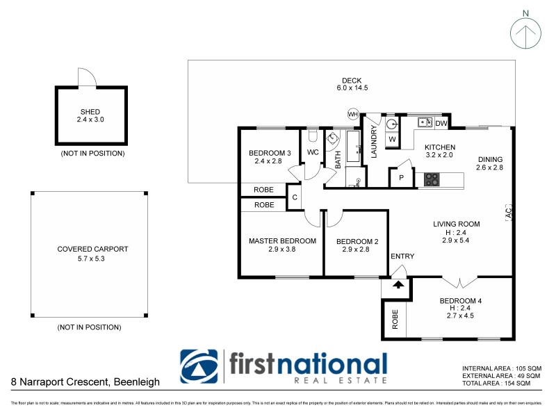 8 Narraport Crescent, Beenleigh QLD 4207 Floorplan