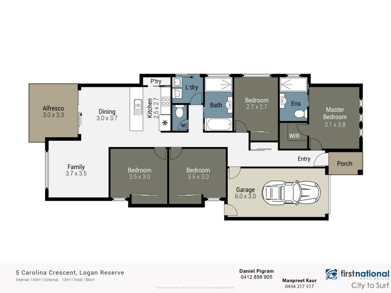 5 Coralina Crescent, Logan Reserve QLD 4133 Floorplan