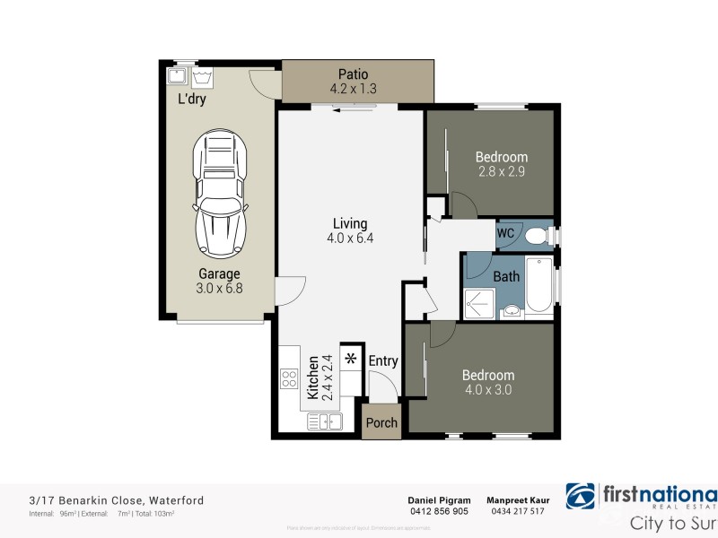 3/17 Benarkin Close, Waterford QLD 4133 Floorplan