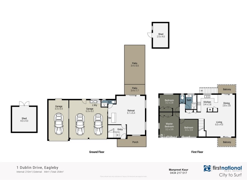1 Dublin Drive, Eagleby QLD 4207 Floorplan