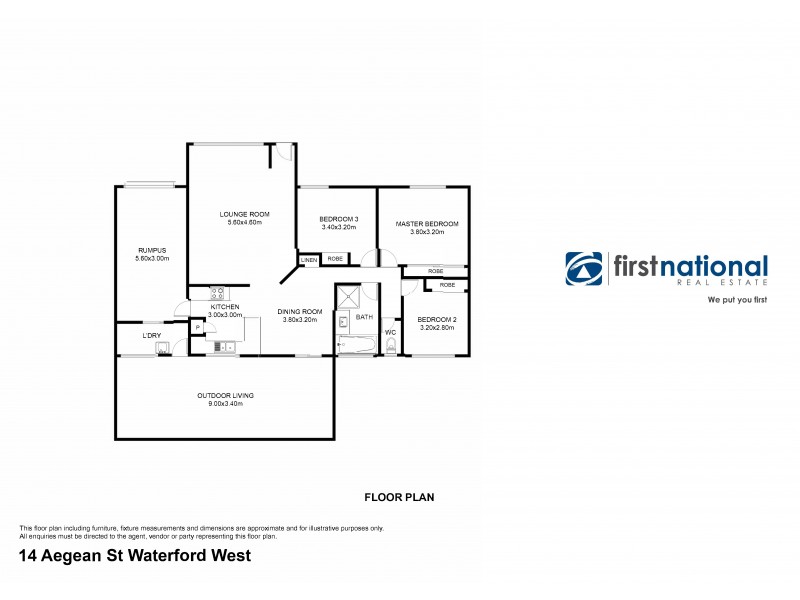 14 Aegean Street, Waterford West QLD 4133 Floorplan
