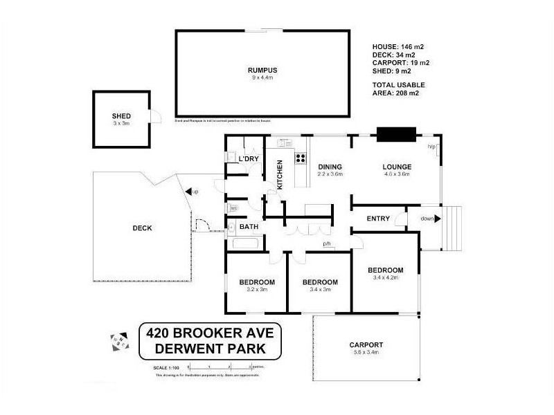 Derwent Park TAS 7009 Floorplan