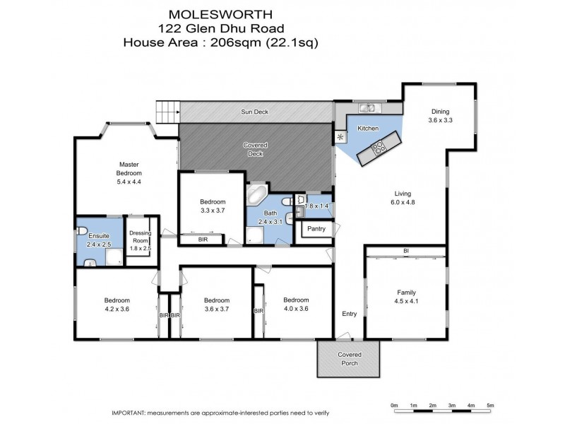 122 Glen Dhu Road, Molesworth TAS 7140 Floorplan