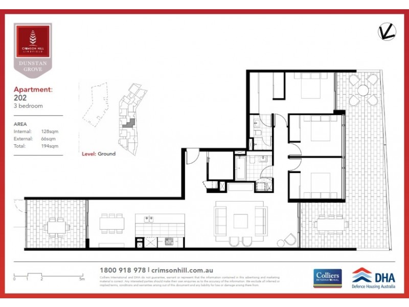 202/5-7 Dunstan Grove, Lindfield NSW 2070 Floorplan