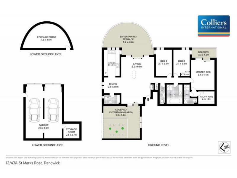 12/43A St Marks Road, Randwick NSW 2031 Floorplan