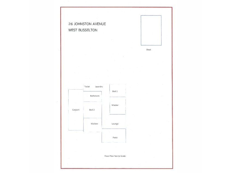 26 Johnston Avenue, West Busselton WA 6280 Floorplan