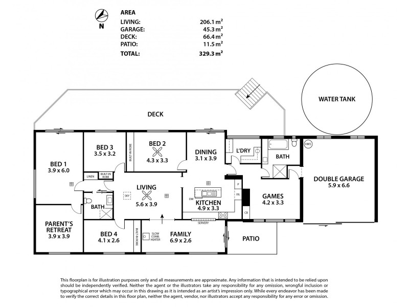 6 Hollidays Road, Summertown SA 5141 Floorplan