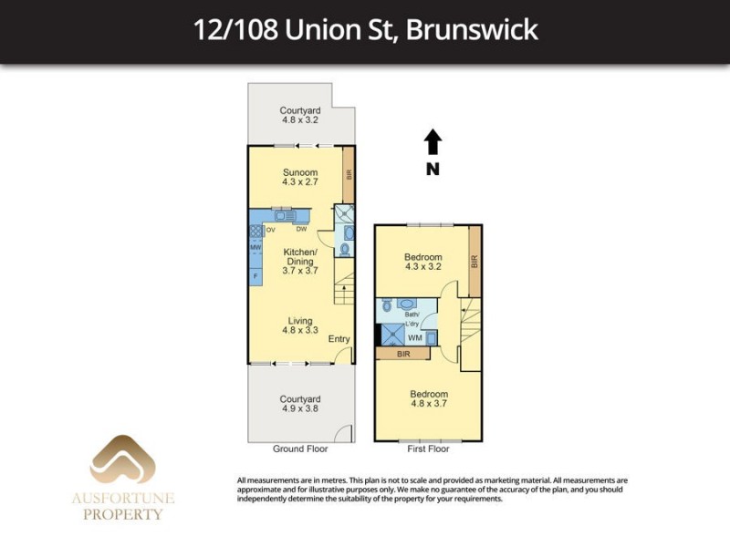 12 108 union st, Brunswick VIC 3056 Floorplan