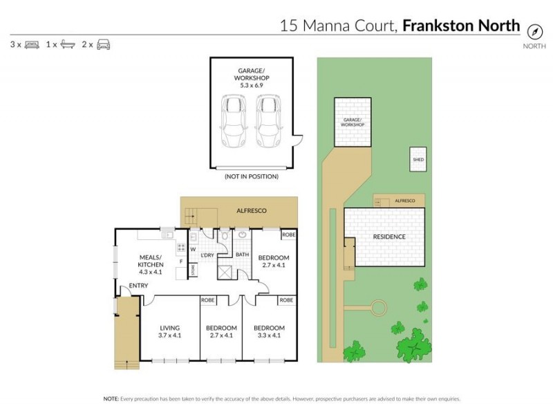 15 Manna Court, Frankston North VIC 3200 Floorplan