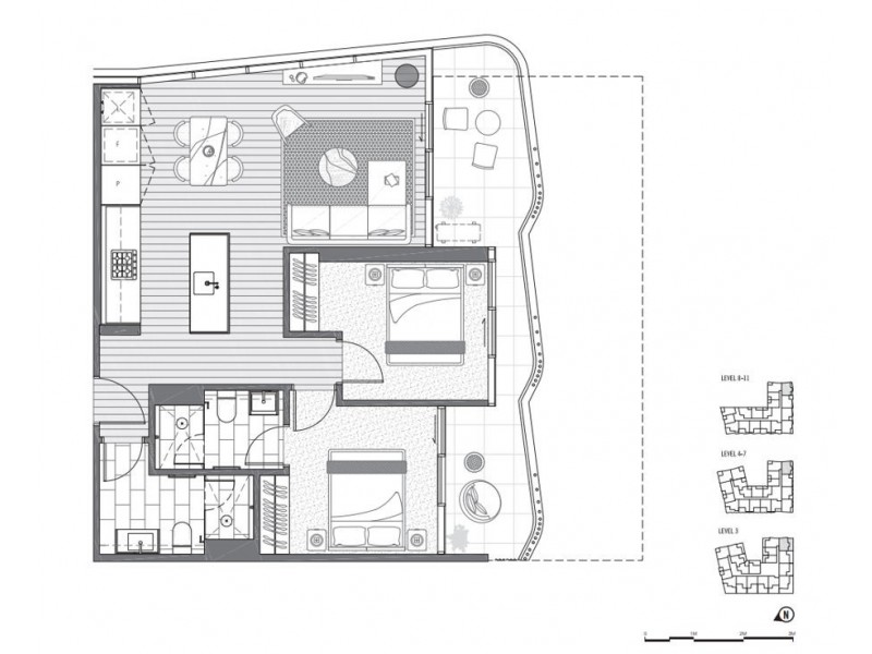 707/188 Ballarat Road, Footscray VIC 3011 Floorplan