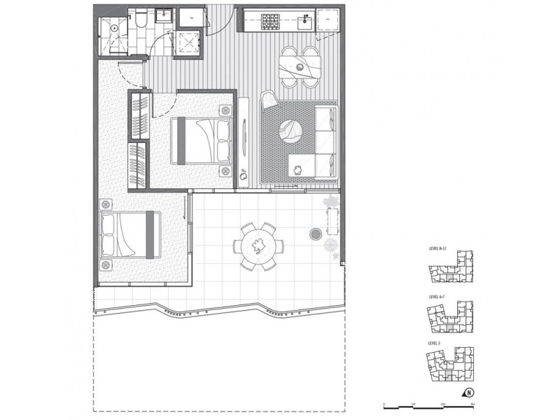 713/188 Ballarat Road, Footscray VIC 3011 Floorplan