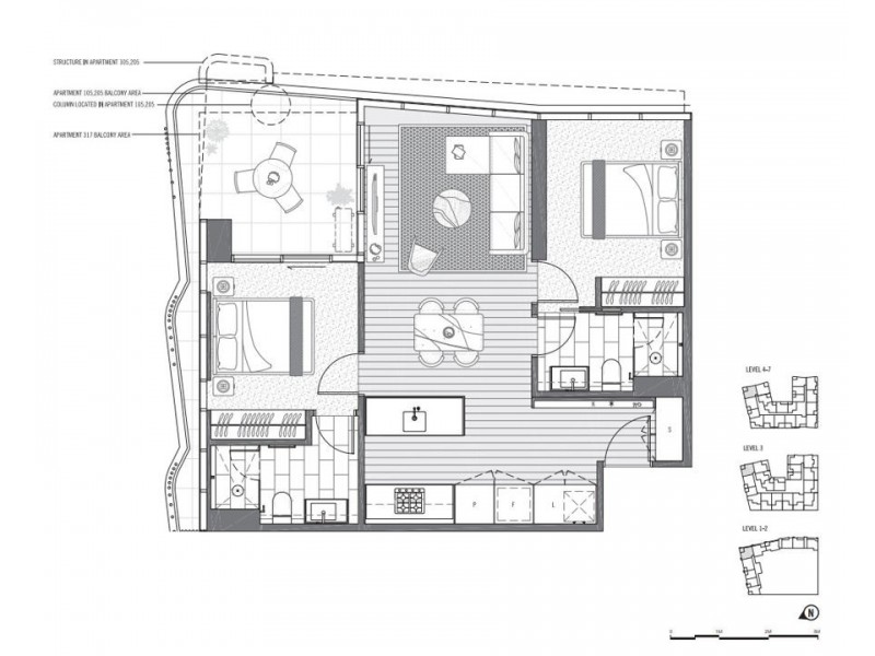 518/188 Ballarat Road, Footscray VIC 3011 Floorplan