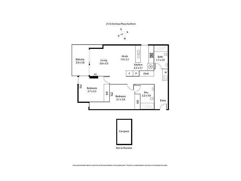 217/2A Montrose Street, Hawthorn East VIC 3123 Floorplan