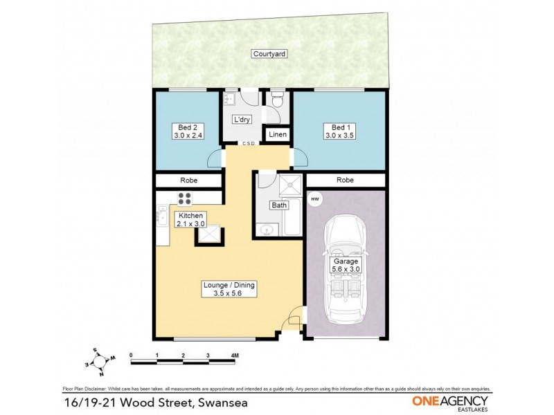 16/19-21 Wood Street, Swansea NSW 2281 Floorplan