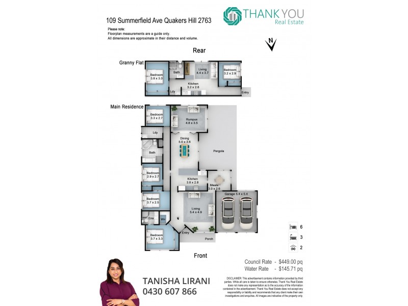 109 Summerfield Avenue, Quakers Hill NSW 2763 Floorplan