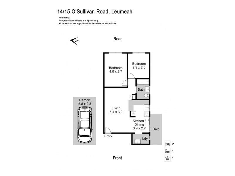 14/15 O’sullivan Road, Leumeah NSW 2560 Floorplan