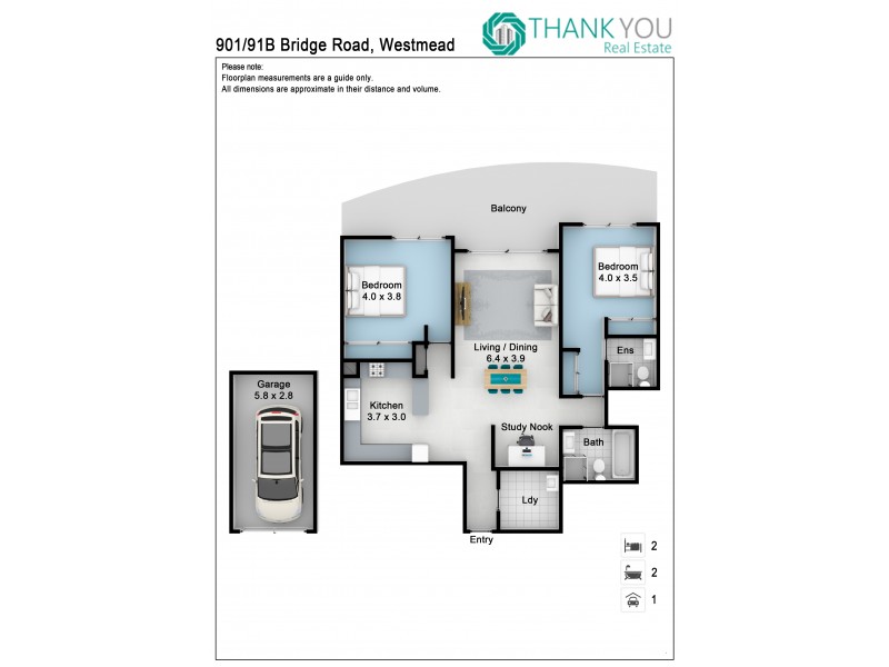 901/91B Bridge Road, Westmead NSW 2145 Floorplan