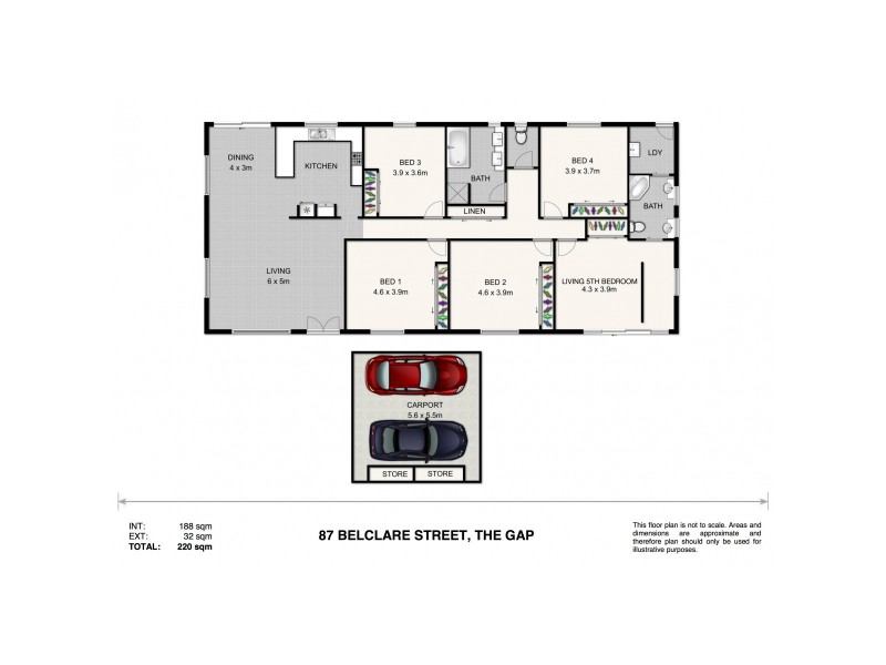 87 Belclare Street, The Gap QLD 4061 Floorplan