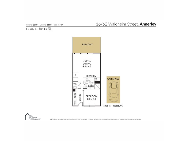 16/62 Waldheim Street, Annerley QLD 4103 Floorplan