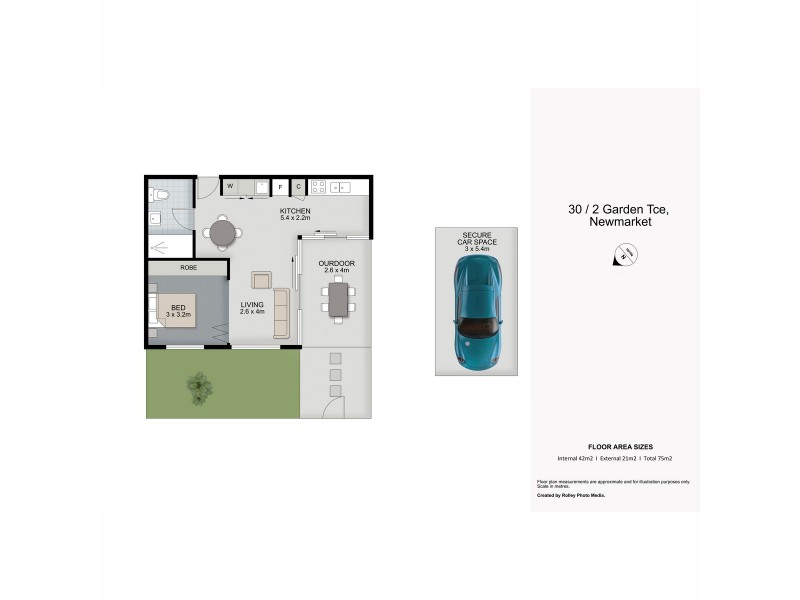 30/2-4 Garden Terrace, Newmarket QLD 4051 Floorplan