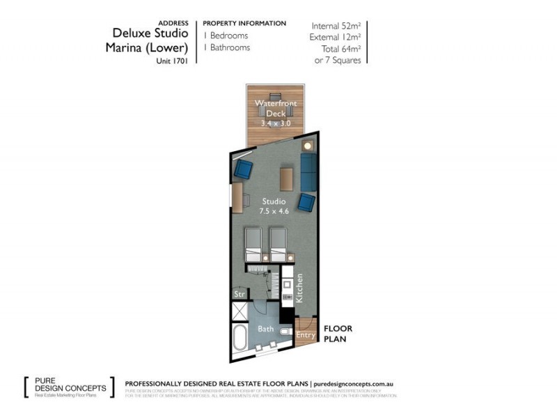1205 Couran Cove Resort, South Stradbroke QLD 4216 Floorplan