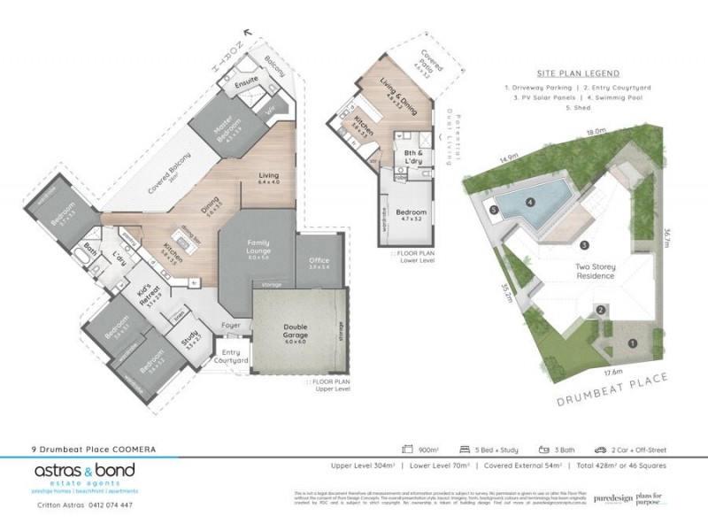 9 Drumbeat Place, Coomera Waters QLD 4209 Floorplan