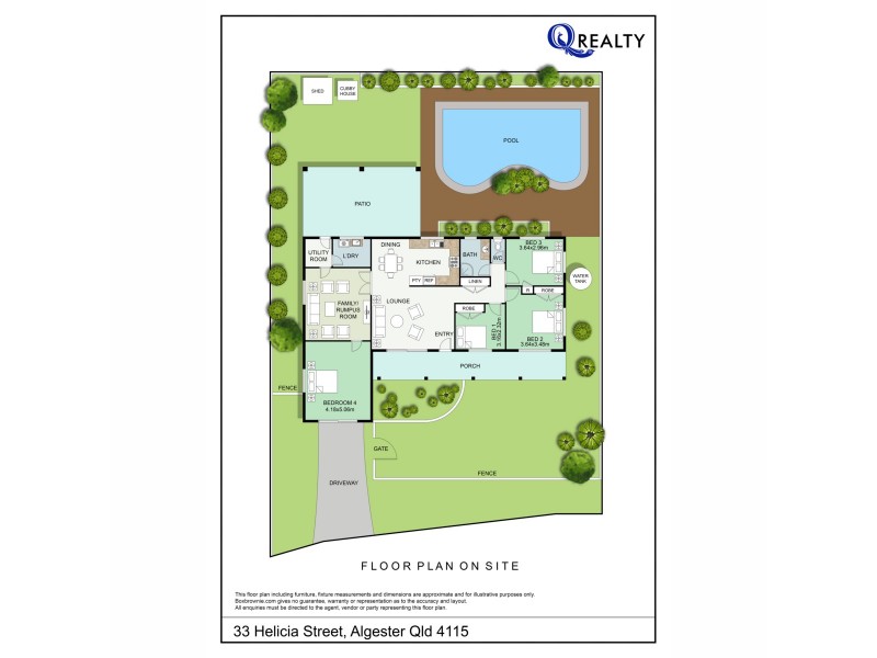 33 Helicia Street, Algester QLD 4115 Floorplan