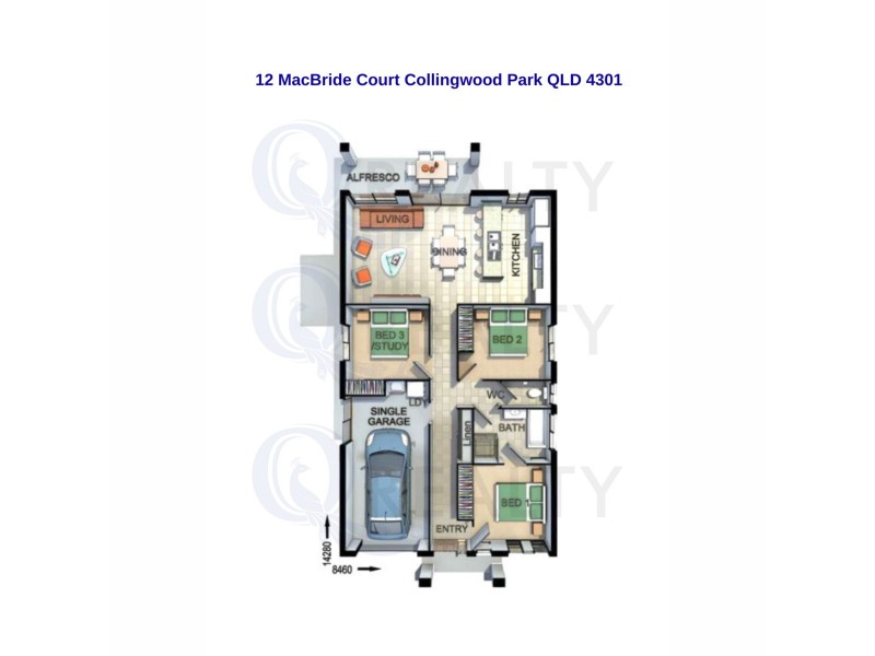 12 MacBride Court, Collingwood Park QLD 4301 Floorplan