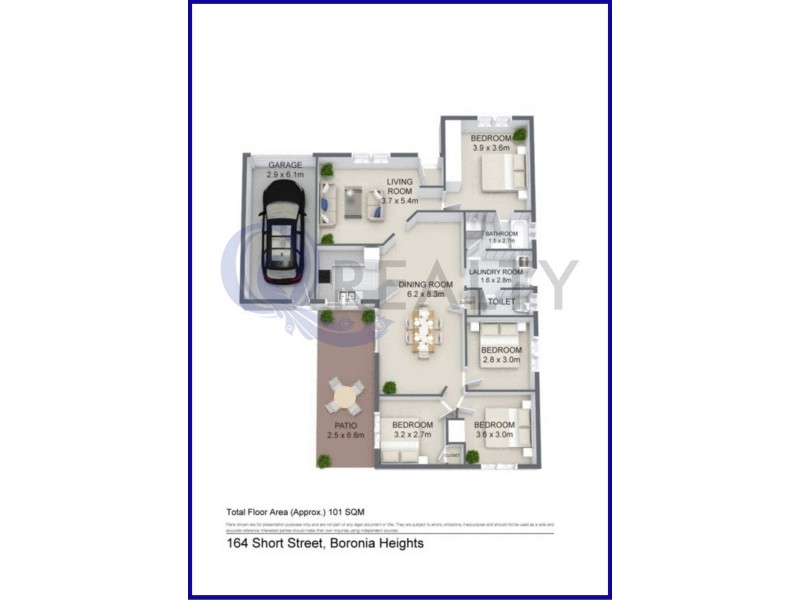 164 Short Street, Boronia Heights QLD 4124 Floorplan