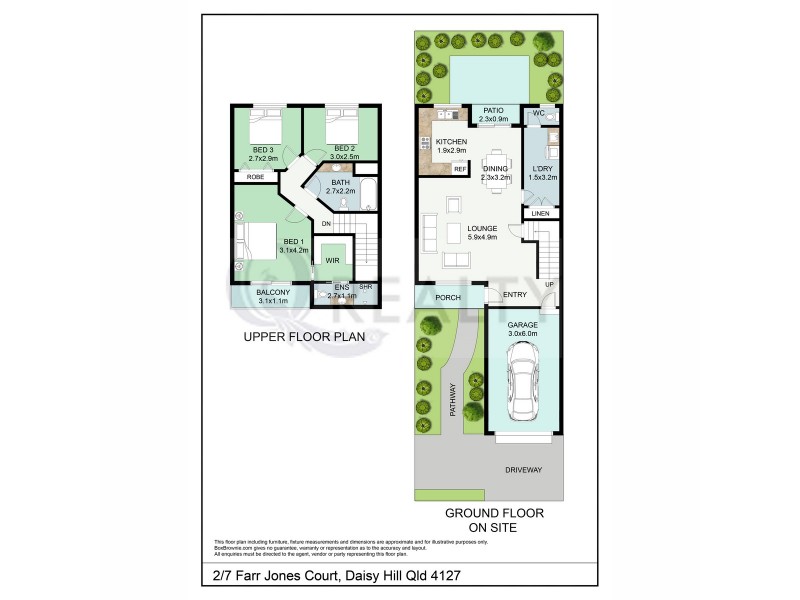 2/7 Farr Jones Court, Daisy Hill QLD 4127 Floorplan