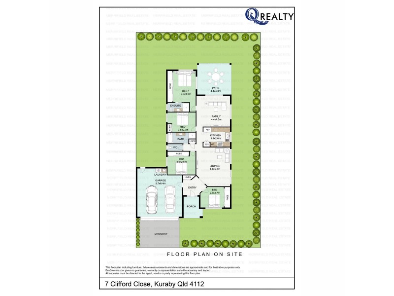 7 Clifford Place, Kuraby QLD 4112 Floorplan