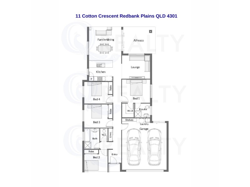 11 Cotton Crescent, Redbank Plains QLD 4301 Floorplan