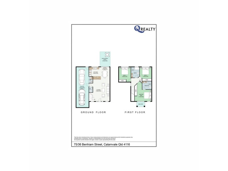 75/36 Benhiam Street, Calamvale QLD 4116 Floorplan