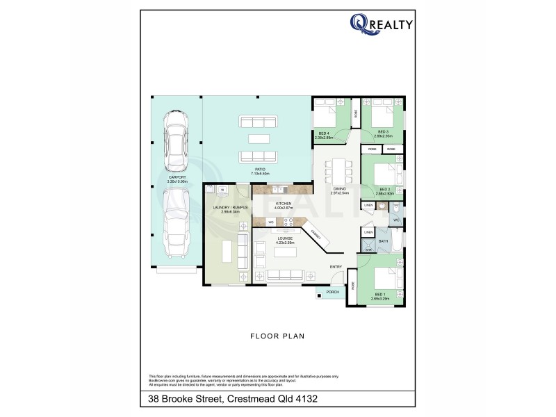 38 Brooke Street, Crestmead QLD 4132 Floorplan