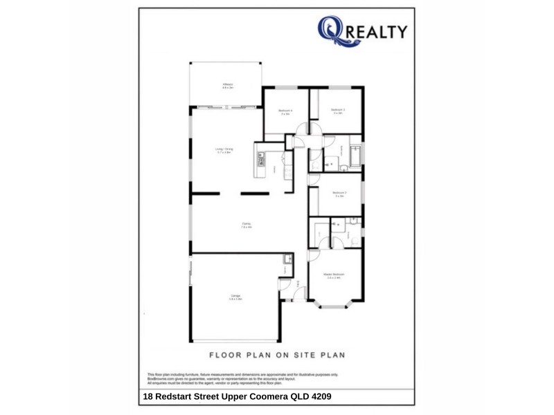 18 Redstart Street, Upper Coomera QLD 4209 Floorplan