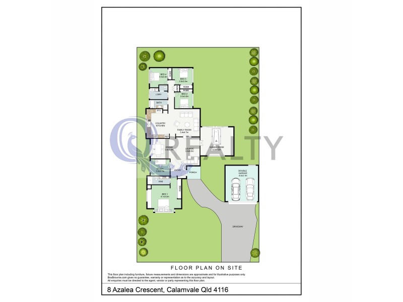 8 Azalea Crescent, Calamvale QLD 4116 Floorplan