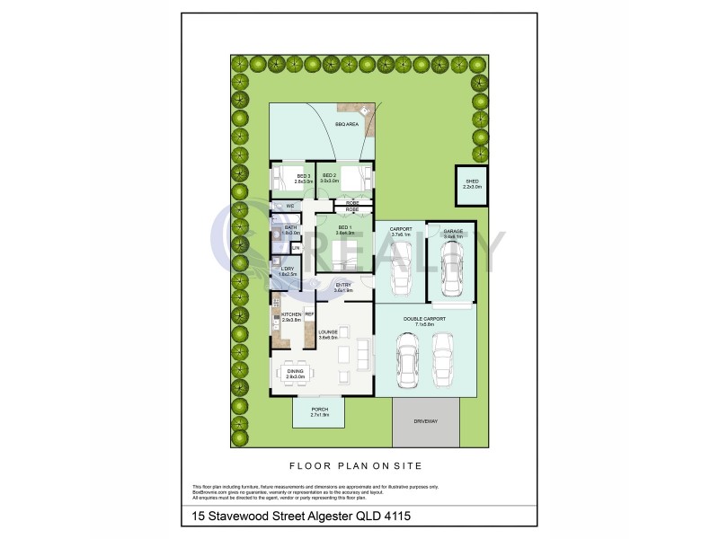 15 Stavewood Street, Algester QLD 4115 Floorplan