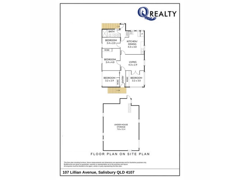 107 Lillian Avenue, Salisbury QLD 4107 Floorplan