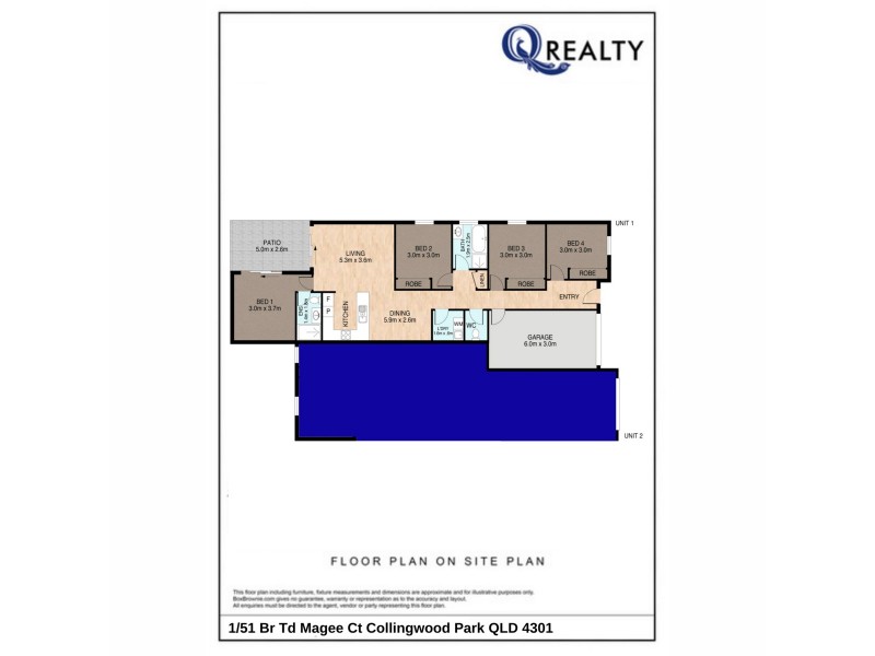 1/51 BR Ted Magee Drive, Collingwood Park QLD 4301 Floorplan